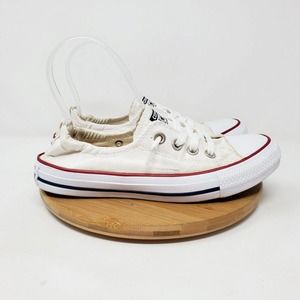 Converse Shoreline Shoes Womens 7 White Sneaker Chuck Taylor All Star Cinch